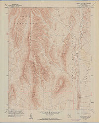 Topopah Spring SW Nevada Historical topographic map, 1:24000 scale, 7.5 X 7.5 Minute, Year 1961