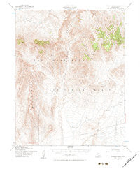 Topopah Spring Nevada Historical topographic map, 1:62500 scale, 15 X 15 Minute, Year 1952
