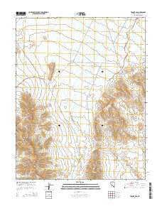 Toquop Gap Nevada Current topographic map, 1:24000 scale, 7.5 X 7.5 Minute, Year 2014