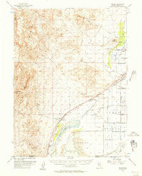 Toulon Nevada Historical topographic map, 1:62500 scale, 15 X 15 Minute, Year 1956