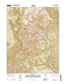 Trail Canyon Nevada Current topographic map, 1:24000 scale, 7.5 X 7.5 Minute, Year 2014