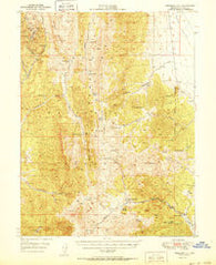 Treasure Hill Nevada Historical topographic map, 1:62500 scale, 15 X 15 Minute, Year 1950