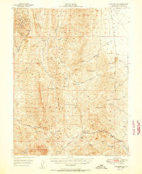 Treasure Hill Nevada Historical topographic map, 1:62500 scale, 15 X 15 Minute, Year 1950