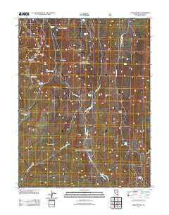 Treasure Hill Nevada Historical topographic map, 1:24000 scale, 7.5 X 7.5 Minute, Year 2012