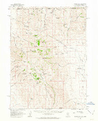 Trident Peak Nevada Historical topographic map, 1:62500 scale, 15 X 15 Minute, Year 1961