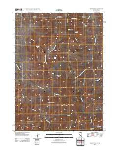 Trident Peak Nevada Historical topographic map, 1:24000 scale, 7.5 X 7.5 Minute, Year 2011