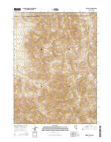 Trident Peak Nevada Current topographic map, 1:24000 scale, 7.5 X 7.5 Minute, Year 2015