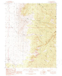 Troy Canyon Nevada Historical topographic map, 1:24000 scale, 7.5 X 7.5 Minute, Year 1990