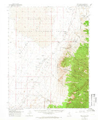 Troy Canyon Nevada Historical topographic map, 1:62500 scale, 15 X 15 Minute, Year 1964