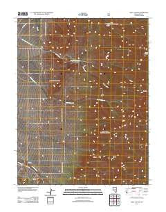 Troy Canyon Nevada Historical topographic map, 1:24000 scale, 7.5 X 7.5 Minute, Year 2012