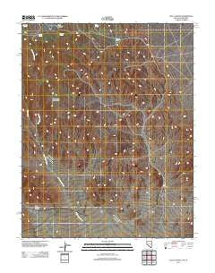 Tule Canyon Nevada Historical topographic map, 1:24000 scale, 7.5 X 7.5 Minute, Year 2011
