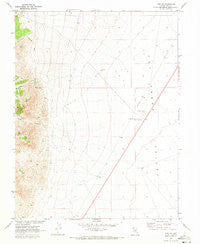 Tybo SE Nevada Historical topographic map, 1:24000 scale, 7.5 X 7.5 Minute, Year 1967