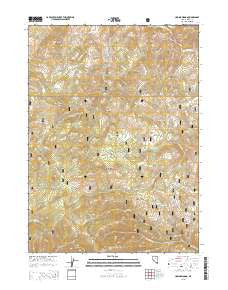 Ungina Wongo Nevada Current topographic map, 1:24000 scale, 7.5 X 7.5 Minute, Year 2015