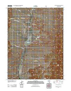 Upper Fish Lake Nevada Historical topographic map, 1:24000 scale, 7.5 X 7.5 Minute, Year 2012