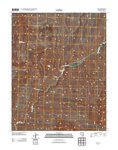 Vigo Nevada Historical topographic map, 1:24000 scale, 7.5 X 7.5 Minute, Year 2012
