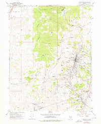 Virginia City Nevada Historical topographic map, 1:24000 scale, 7.5 X 7.5 Minute, Year 1967