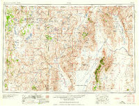 Vya Nevada Historical topographic map, 1:250000 scale, 1 X 2 Degree, Year 1958