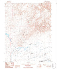 Wabuska Nevada Historical topographic map, 1:24000 scale, 7.5 X 7.5 Minute, Year 1987
