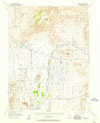 Wabuska Nevada Historical topographic map, 1:62500 scale, 15 X 15 Minute, Year 1957