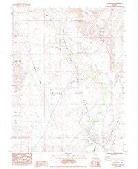 Wadsworth Nevada Historical topographic map, 1:24000 scale, 7.5 X 7.5 Minute, Year 1985