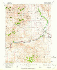 Wadsworth Nevada Historical topographic map, 1:62500 scale, 15 X 15 Minute, Year 1957