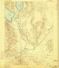 Wadsworth Nevada Historical topographic map, 1:125000 scale, 30 X 30 Minute, Year 1892