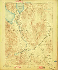 Wadsworth Nevada Historical topographic map, 1:125000 scale, 30 X 30 Minute, Year 1894