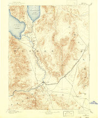 Wadsworth Nevada Historical topographic map, 1:125000 scale, 30 X 30 Minute, Year 1894