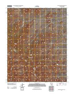 Wahguyhe Peak Nevada Historical topographic map, 1:24000 scale, 7.5 X 7.5 Minute, Year 2011