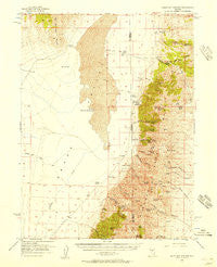 Walti Hot Springs Nevada Historical topographic map, 1:62500 scale, 15 X 15 Minute, Year 1956