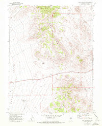 Warm Springs NW Nevada Historical topographic map, 1:24000 scale, 7.5 X 7.5 Minute, Year 1968
