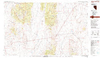 Warm Springs Nevada Historical topographic map, 1:100000 scale, 30 X 60 Minute, Year 1987
