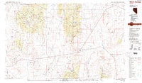 Warm Springs Nevada Historical topographic map, 1:100000 scale, 30 X 60 Minute, Year 1987