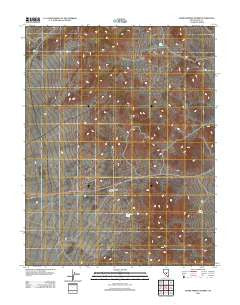 Warm Springs Summit Nevada Historical topographic map, 1:24000 scale, 7.5 X 7.5 Minute, Year 2012
