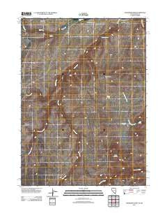 Washburn Basin Nevada Historical topographic map, 1:24000 scale, 7.5 X 7.5 Minute, Year 2011