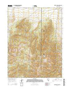 Weaver Canyon Nevada Current topographic map, 1:24000 scale, 7.5 X 7.5 Minute, Year 2014