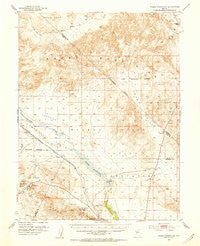 Weber Reservoir Nevada Historical topographic map, 1:62500 scale, 15 X 15 Minute, Year 1951