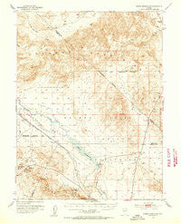 Weber Reservoir Nevada Historical topographic map, 1:62500 scale, 15 X 15 Minute, Year 1951