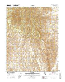 Weepah Spring Nevada Current topographic map, 1:24000 scale, 7.5 X 7.5 Minute, Year 2015
