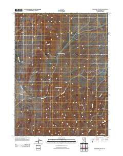 Welches Canyon Nevada Historical topographic map, 1:24000 scale, 7.5 X 7.5 Minute, Year 2012