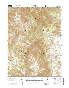 Well Canyon Nevada Current topographic map, 1:24000 scale, 7.5 X 7.5 Minute, Year 2014