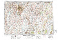 Wells Nevada Historical topographic map, 1:250000 scale, 1 X 2 Degree, Year 1955