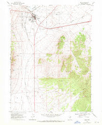 Wells Nevada Historical topographic map, 1:24000 scale, 7.5 X 7.5 Minute, Year 1968
