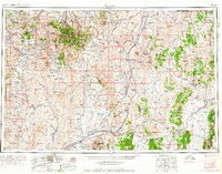 Wells Nevada Historical topographic map, 1:250000 scale, 1 X 2 Degree, Year 1961