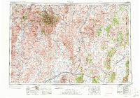 Wells Nevada Historical topographic map, 1:250000 scale, 1 X 2 Degree, Year 1955