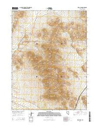 Wells Peak Nevada Current topographic map, 1:24000 scale, 7.5 X 7.5 Minute, Year 2014