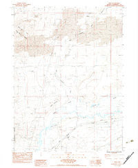Weso Nevada Historical topographic map, 1:24000 scale, 7.5 X 7.5 Minute, Year 1983