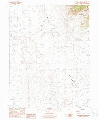 West of Beck Pass Nevada Historical topographic map, 1:24000 scale, 7.5 X 7.5 Minute, Year 1990