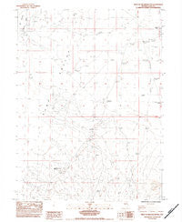 West of Delcer Buttes Nevada Historical topographic map, 1:24000 scale, 7.5 X 7.5 Minute, Year 1984