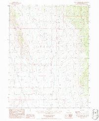 West of Whistler Mtn Nevada Historical topographic map, 1:24000 scale, 7.5 X 7.5 Minute, Year 1986